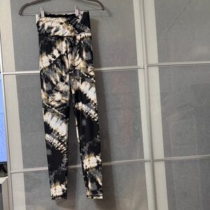 Stylish Black and Cream Tie-Dye Women's Pants Strut this